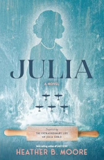Blue book cover of the book Julia by Heather B. Moore