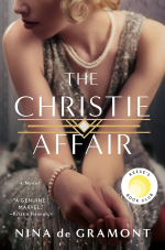 book cover for The Christie Affair featuring a woman in a beaded dress