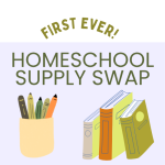 Title of program with cup of pencils and leaning books