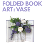 folded book art vase