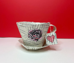 paper teacup and saucer.