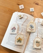  Fabric Teabag Bookmarks 