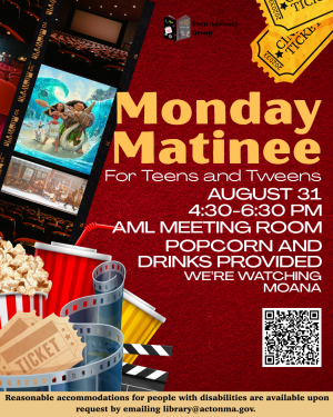 Monday Matinee for Teens and Tweens image