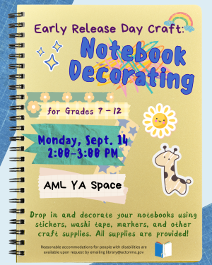 Teen Early Release Day - Notebook Decorating image
