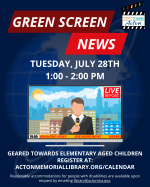 green screen news for children