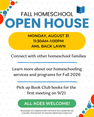 Homeschool Fall Open House image