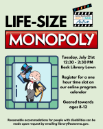 life size  monopoly for elementary aged kids