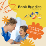 Male reading with a child.