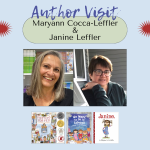 photos of maryann cocca-leffler and janine leffler author visit