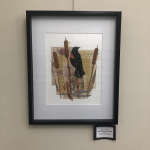 Red-Winged Blackbird represented with different styles of paper