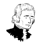 doodle of Thomas Jefferson by Heather Rogers