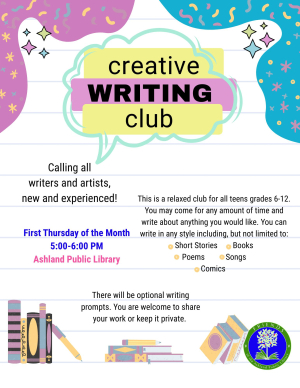 Teen In Person - Creative Writing Club image