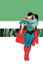 Superman holding lois