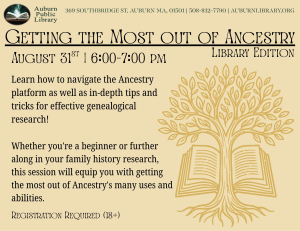 Getting the Most Out of Ancestry Library Edition (ages 18+) image