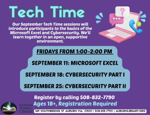 Tech Time: Microsoft Excel (ages 18+) image