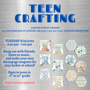 Teen Crafting (rising 6th-12th graders) image