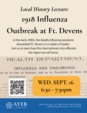 Local History Lecture: 1918 Influenza Outbreak at Ft. Devens image