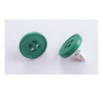 Earrings made of buttons.