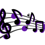 An illustration of a music staff.