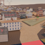 a digital recreation of west boylston's lower village.