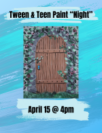 Teen Paint Night Garden Door Paintin