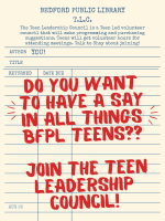 Join Bedford Teen Leadership Council