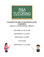 R&A Advanced ESL Class