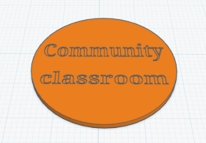 Community Classroom 3D Printing: Custom Coaster image