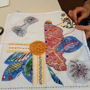 Meditative Stitching image