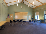 Large meeting room with chairs