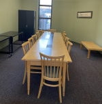 Room with tables and chairs