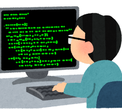 child coding on computer