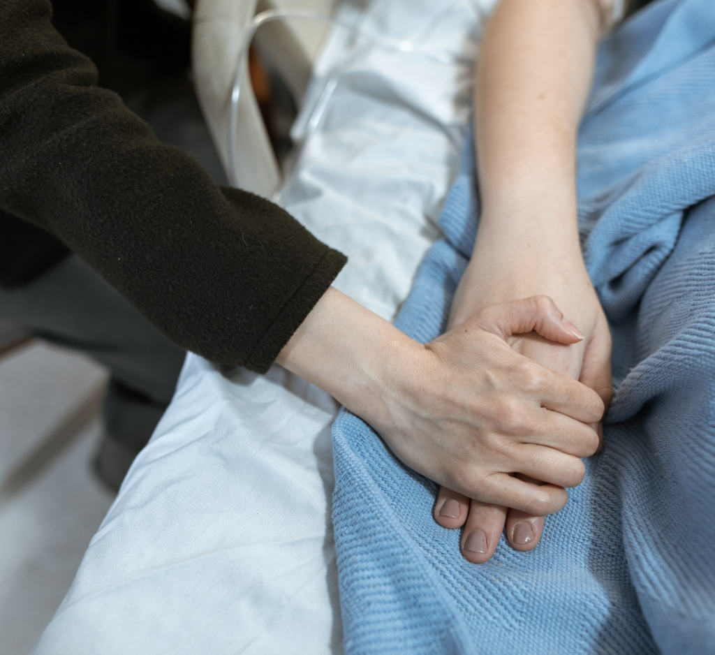 people holding hands