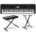 Piano Keyboard, Stand, & Bench
