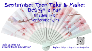 September Teen Take & Make: Design a Fan, Grades 7-12 image