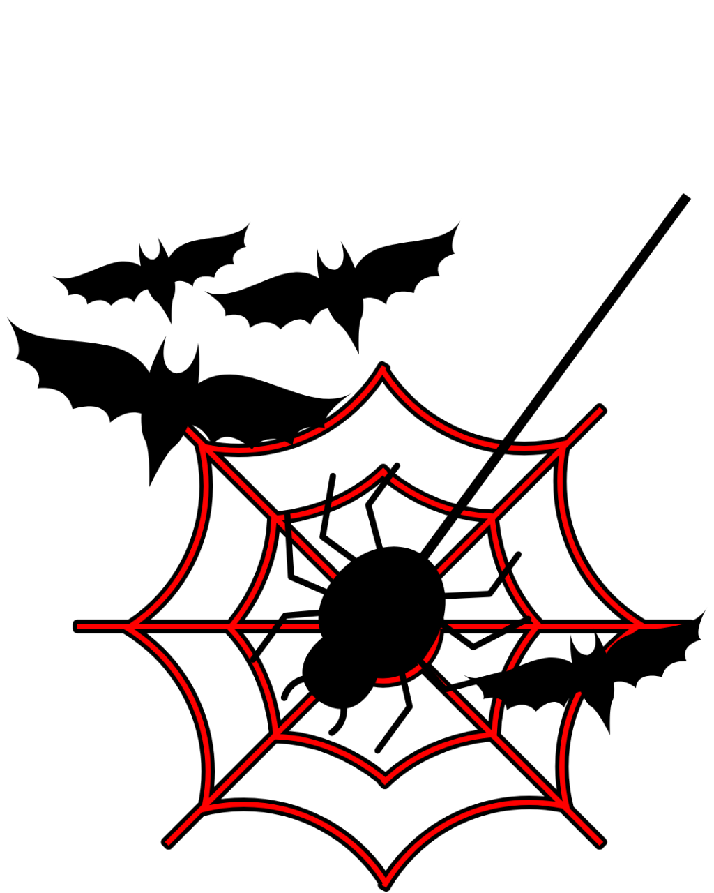 spider and bats