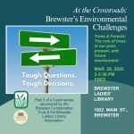 Sign posts point in different directions.