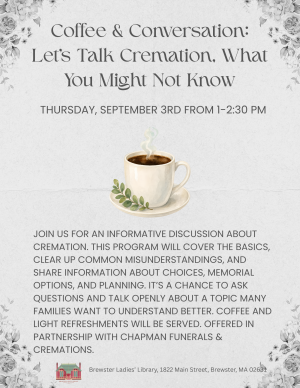 Coffee & Conversation: Let's Talk Cremation, What You Might Not Know image