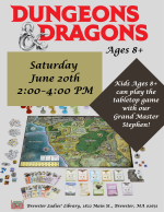 Kids Ages 8+ can play the tabletop game with our Grand Master Stephen!