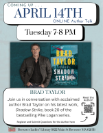 Join us in conversation with acclaimed author Brad Taylor on his latest work, Shadow Strike, book 20