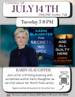 Join us for a thrilling evening with acclaimed author Karin Slaughter as we chat about her North Fal