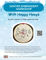 A rabbit skates on a frozen pond.