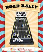 Road Rally Carnival Game with dice and vehicles.
