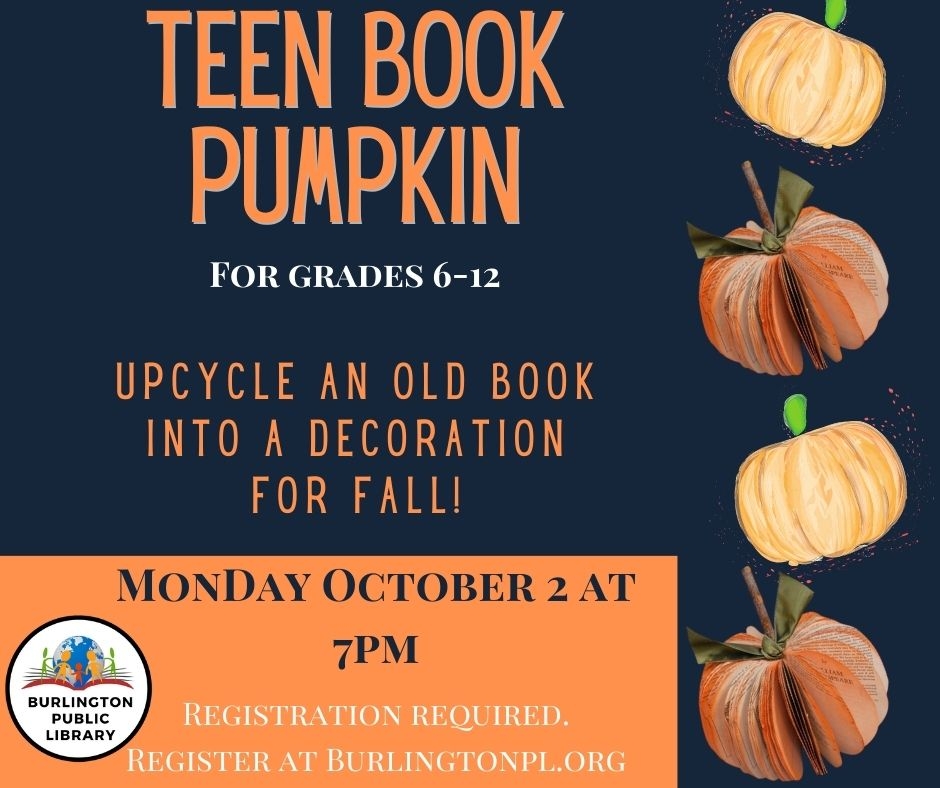 October 2023 Events Burlington Public Library