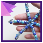 Kids Beaded Snowflakes