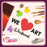 The logo for We Heart Art