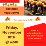 Teen Event: Edible Art - Turkey Cookies