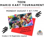 Teen Videogame Tournament: Mario Kart (A,B)