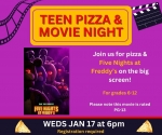 Teen Pizza & Movie Night: Five Nights at Freddy's