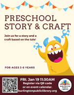 Preschool Story & Craft  (A,B.MCI)